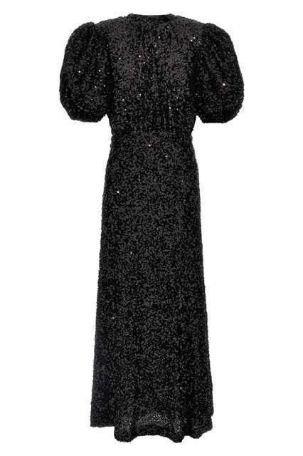 Abito midi paillettes - Nero (34 DE)
