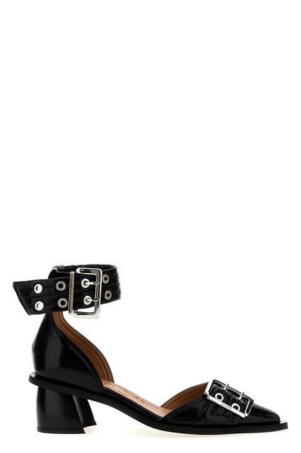 'Buckle Open Cut Pumps' pumps