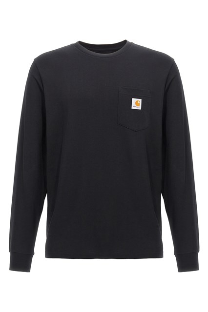 T-shirt 'L/S Pocket' - Nero (XXL)