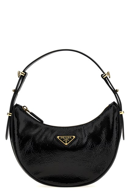 Borsa a spalla 'Prada Arqué' - Nero