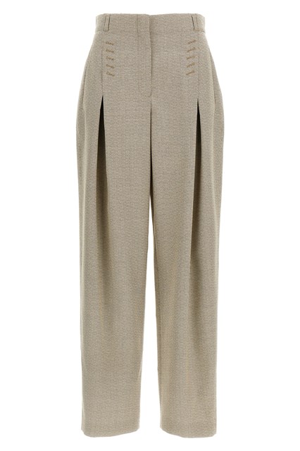 Pantalone micro check - Beige (44 IT)