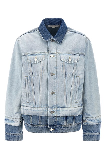 Giacca denim layered - Azzurro (S)