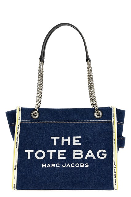Borsa a spalla 'The Denim Chain Medium Tote' - Blu