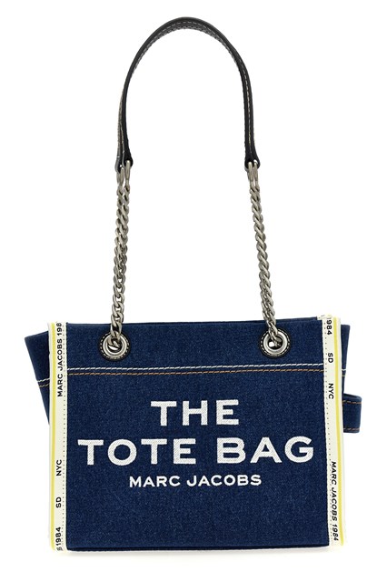 Borsa a spalla 'The Denim Chain Small Tote' - Blu (U)