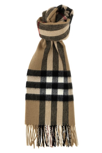 Sciarpa cashmere Check - Beige (U)