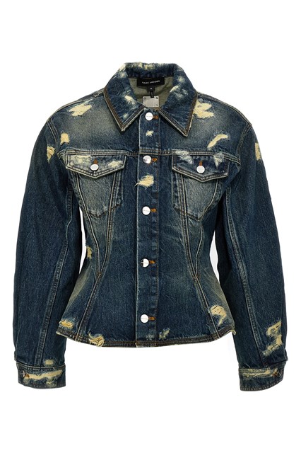 Giacca 'The Rip And Repair Fluted Denim Jacket' - Blu (XS)