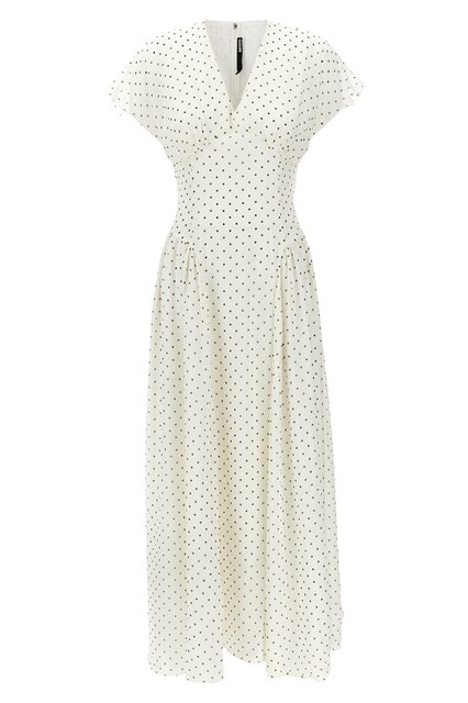 Abito maxi pois - Bianco/Nero (42 DE)