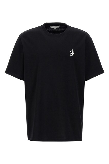 T-shirt 'Anchor Embroidery' - Bianco/Nero