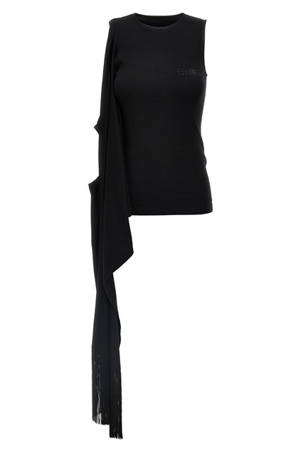 Top drappeggio - Nero (M)