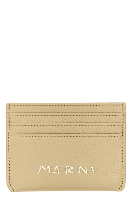 Portacarte logo - Beige (U)