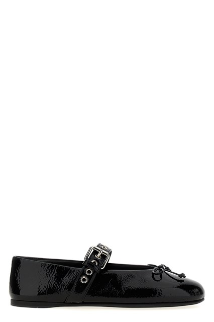 Ballerina fibbia e fiocco - Nero (36)