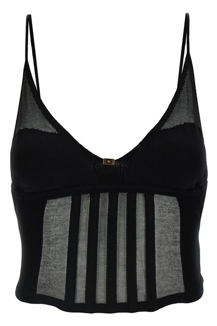 Top trasparenze - Nero (46 IT)