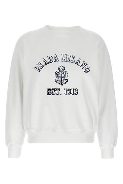 Felpa stampa - Bianco