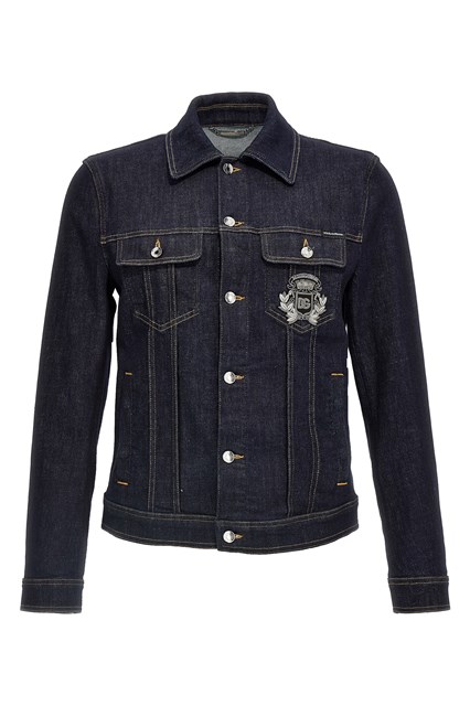 Giacca denim logo - Blu (56 IT)