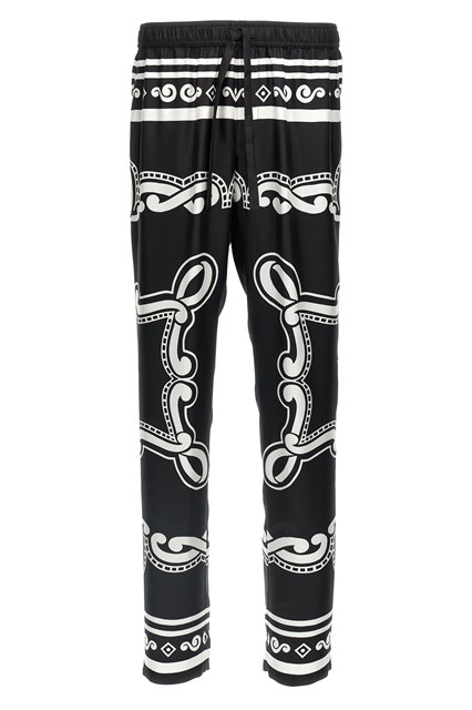 Pantalone seta - Bianco/Nero (48 IT)