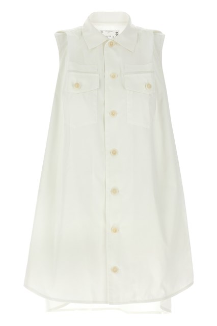 Abito mini chemisier - Bianco (1)