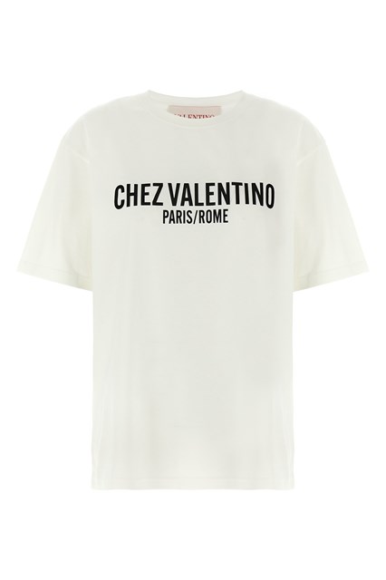 T-shirt Valentino Garavani 'Chez Valentino' - Bianco/Nero (XS)
