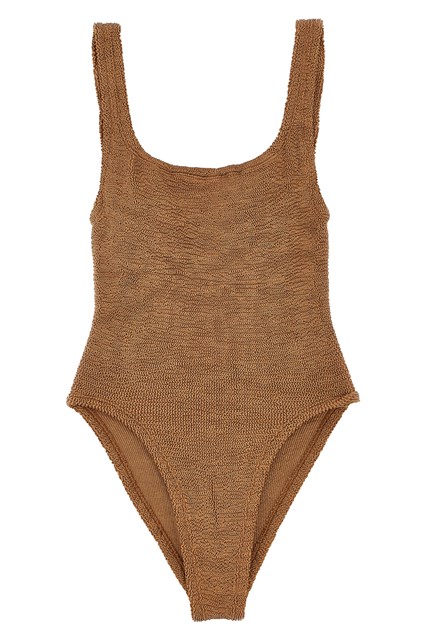 Costume intero 'Square Neck' - Marrone