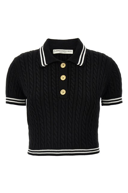 Polo trecce - Bianco/Nero (42 IT)