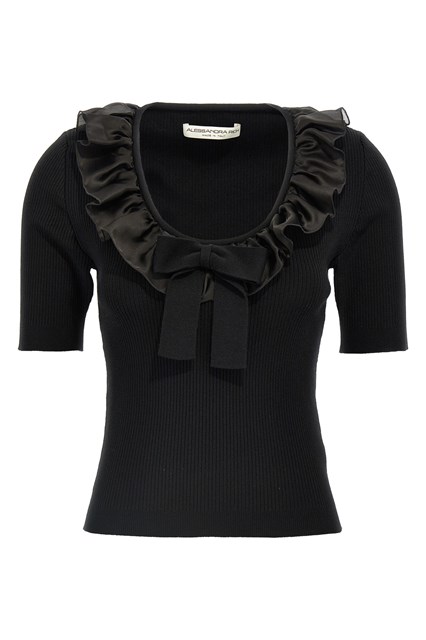 T-shirt volant - Nero (40 IT)