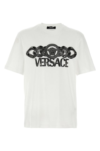 T-shirt stampa logo 'Medusa - Bianco