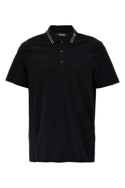 Polo 'Medusa embroidery' - Nero