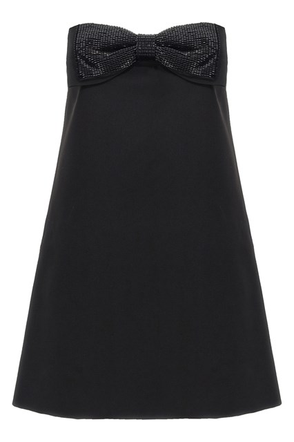 Abito 'Black Crepe Bandeau Mini' - Nero (8 UK)