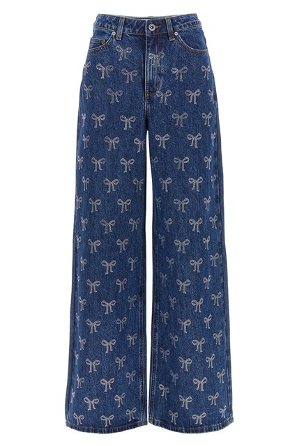 'Rhinestone Bow' jeans