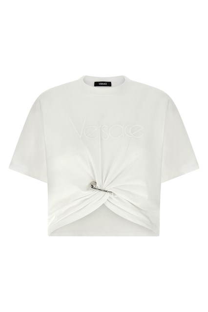 T-shirt ricamo logo - Bianco (42 IT)