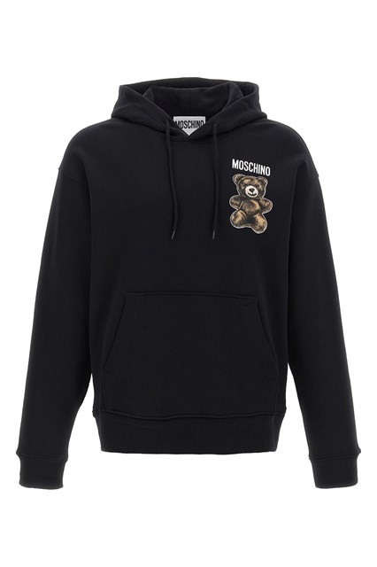 'Teddy' print hoodie