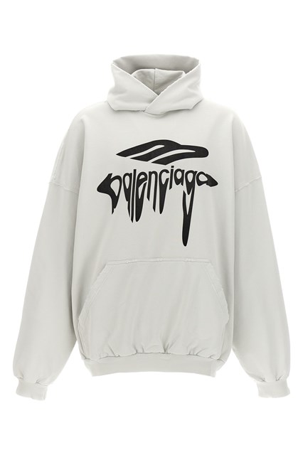 Felpa con cappuccio '3B Liquefied' - Bianco (XS)