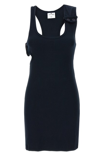 Abito 'Double Buckele 90's rib' - Blu (M)