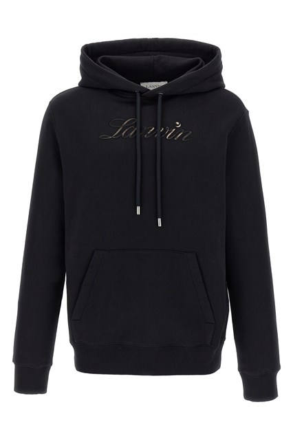 Felpa con cappuccio logo - Nero (S)