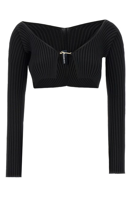 Cardigan cropped 'Le Maille Pralu' - Nero (40 FR)