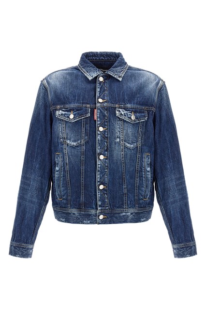 Giacca 'Be Cool Be Nice Wash L.A.' - Blu (48 IT)