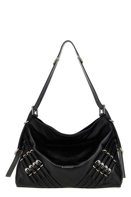 Borsa a spalla 'Voyou buckles' - Nero