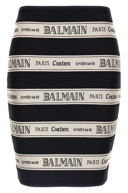 Gonna 'Nastro Balmain' - Nero (34 FR)