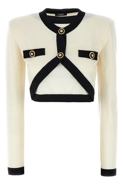 Maglia 'Filo Leone Catena' - Bianco/Nero (36 FR)