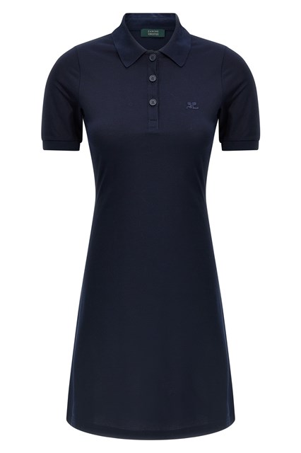 Abito polo piqué - Blu (S)