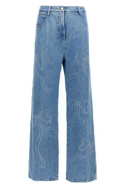 Jeans 'Crystal ribbon hot fix' - Azzurro (34 FR)