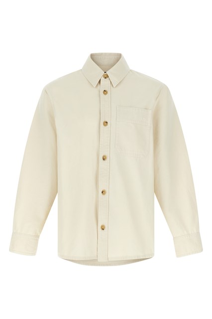 Camicia ricamo logo - Beige