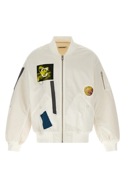 Patch bomber jacket