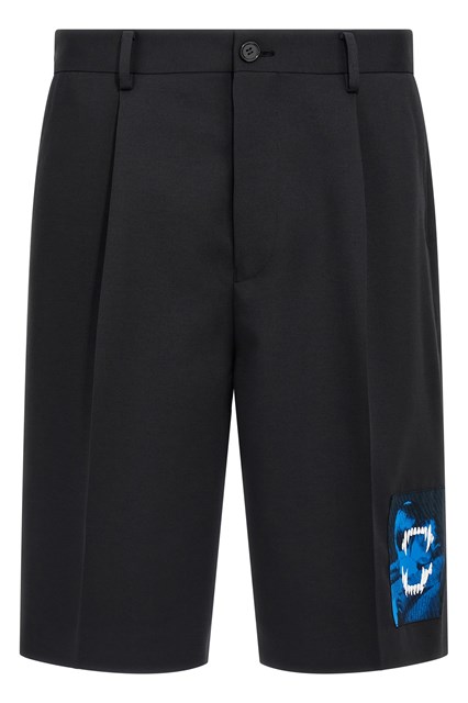 Patch Bermuda shorts
