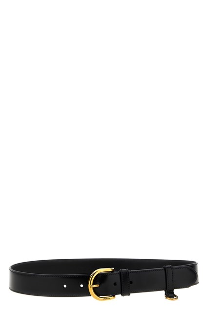 Cintura pelle - Nero (75 cm)