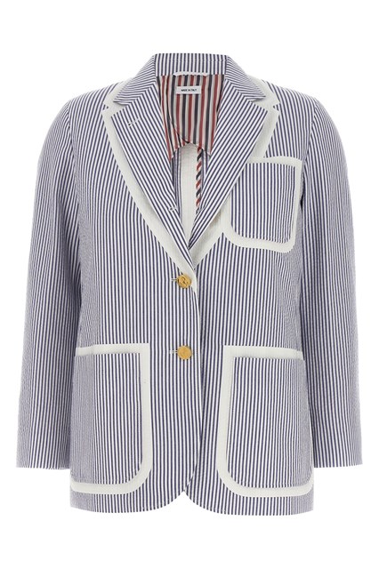 Blazer monopetto seersucker - Multicolor (40 IT)