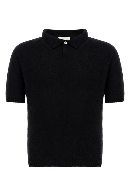Polo cotone boucle - Nero (M)