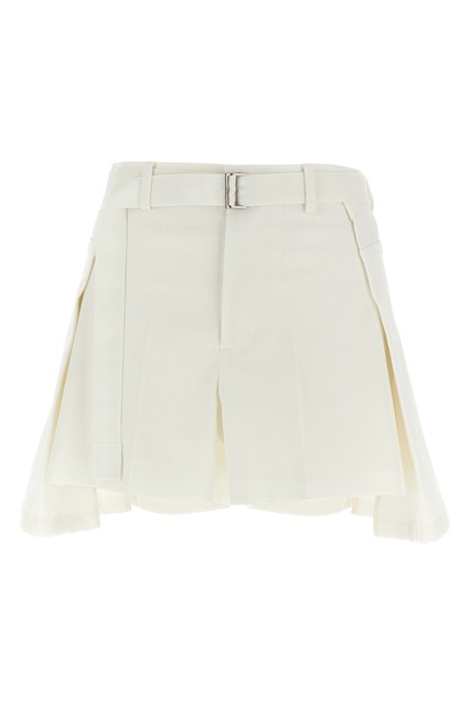 Short inserti lana - Bianco (1)