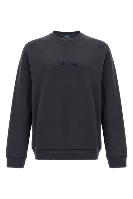 Logo embroidery sweatshirt