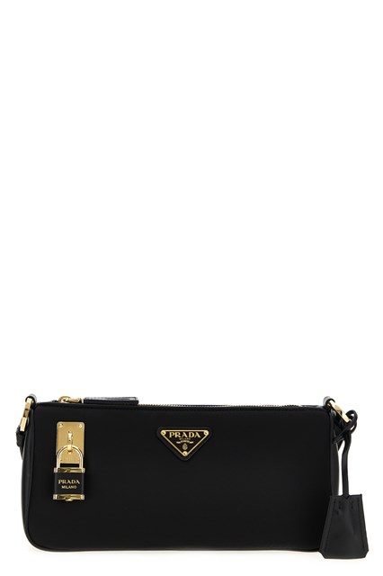 Borsa a spalla Re-Nylon piccola - Nero (U)