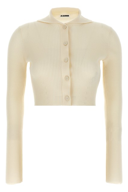 Cardigan coste - Bianco (32 DE)